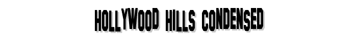 Hollywood Hills Condensed font
